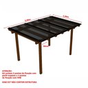 Ver imagem 5 de Kit Policarbonato Fume 4mm 3,00m X 1,00m - Perfis Naturais