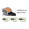100x Kit Conector Emenda Rápida Derivação Borne 2 3 5 Fios - 10