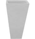 Ver imagem 5 de Kit 3 Vaso Planta 60x30 Trapézio Parede Polietileno BGPLASTICOS V17 BRANCO 006