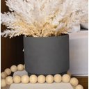 Ver imagem 4 de Arranjo de Flores Envelhecidas Bege no Vaso Preto Fosco 24cm | Beleza Atemporal Formosinha