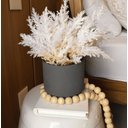 Ver imagem 2 de Arranjo de Flores Envelhecidas Bege no Vaso Preto Fosco 24cm | Beleza Atemporal Formosinha