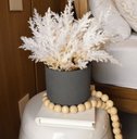 Ver imagem 2 de Arranjo de Flores Envelhecidas Bege no Vaso Preto Fosco 24cm | Beleza Atemporal Formosinha