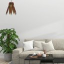 Ver imagem 2 de Luminária Teto tipo Pendente CICLAME MDF - Completa - Cor: Marrom