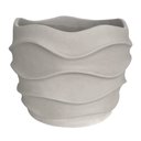 Ver imagem 1 de Cachepot Cinza com Textura Ondulada 19x24cm