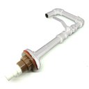 Ver imagem 2 de Torneira Design Industrial PVC 3/4" com Registro de Esfera - Madareli - Branco