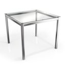 Ver imagem 4 de Conjunto Sala de Jantar 4 Cadeiras Mesa Tampo de Vidro Bege