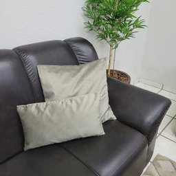 Kit 2 Capas de Almofadas 50x50 + 1 Capa 30x50cm Glamour Bege - 4