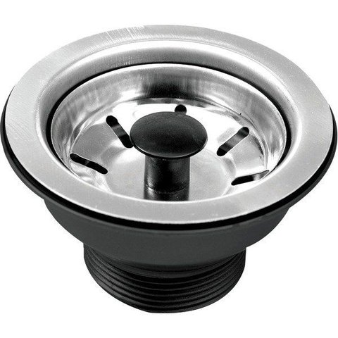 Valvula Inox 3.1/2 Pino Puxador Preto