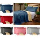 Ver imagem 2 de Manta queen cobre leito 3 peças dupla face micropercal ultrassonico marinho luxo