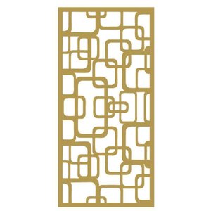 Painel Vazado Divisória Mdf Napoli Crú - 0,90x2,70m