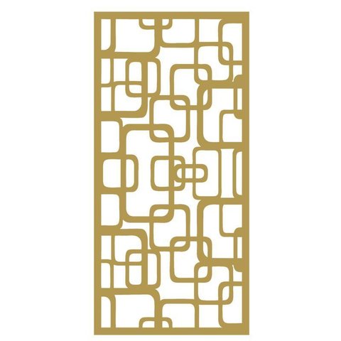 Painel Vazado Divisória Mdf Napoli Crú - 0,90x2,70m