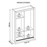 Guarda Roupa Solteiro Grande 2 Portas Branco Glass Caemmun - 5