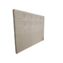 Ver imagem 2 de Cabeceira De Cama Box Luiza Casal 140cm X 106cm Couro Bege Mz Decor