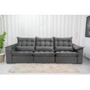 Ver imagem 5 de Sofá Retrátil e Reclinável Ipanema 2,10m em Tecido Veludão C/ 03 Módulos - Montagem Inclusa