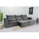 Ver imagem 2 de Sofá Retrátil e Reclinável Ipanema 2,10m em Tecido Veludão C/ 03 Módulos - Montagem Inclusa