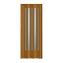 Ver imagem 1 de Porta Sanfonada de PVC Translucido 210cm x 96cm Plastporta Bcf Marrom/Cerejeira com