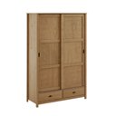 Ver imagem 4 de Guarda Roupa Madeira Maciça 133cm 2 Portas 2 Gavetas Leona F07- D'Rossi