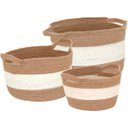 Ver imagem 1 de BANGLI CESTA FIBRA BEGE 3PÇ