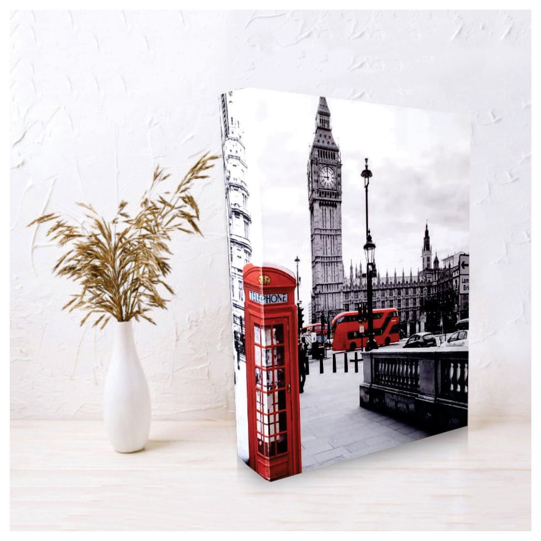 Kit 2 Caixas Livro Porta Objeto Decorativa Londres E Beatles - 3