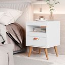 Ver imagem 2 de Kit 02 Mesas de Cabeceira Sal- Off White