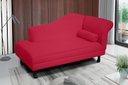 Ver imagem 2 de Recamier Divã Dubai 160 Cm Braço Esquerdo Vermelho