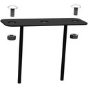 Ver imagem 7 de 08 Suportes 2 Espetos Estacas Chão Refletor 08 Cjts - Preto