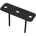 Ver imagem 3 de 08 Suportes 2 Espetos Estacas Chão Refletor 08 Cjts - Preto