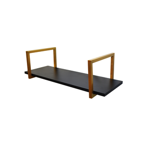 Nicho SIMPLES metalon 80X30 PRETO/DOURADO  METALICO 01