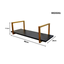 Ver imagem 2 de Nicho SIMPLES metalon 80X30 PRETO/DOURADO  METALICO 01