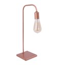 Ver imagem 1 de Abajur Luminária De Mesa  Rose Gold E-27 Retrô L Para Quarto Sala