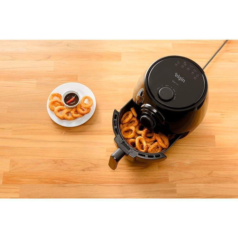 Fritadeira Elétrica Elgin Quick Fryer 4 Litros Preta 1350w 127v - 5