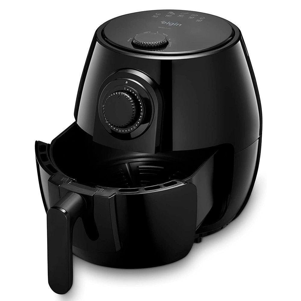 Fritadeira Elétrica Elgin Quick Fryer 4 Litros Preta 1350w 127v - 2