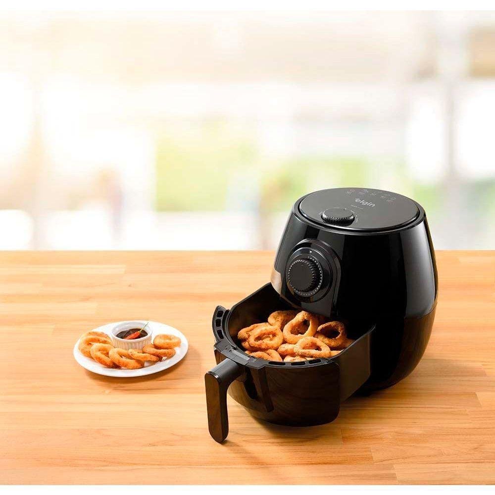 Fritadeira Elétrica Elgin Quick Fryer 4 Litros Preta 1350w 127v - 6