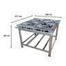 Fogão para Cozinha Industrial Total Inox 4 Bocas Queimado com Chama Dupla 40 Cm Sebem - 4