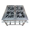 Fogão para Cozinha Industrial Total Inox 4 Bocas Queimado com Chama Dupla 40 Cm Sebem - 3
