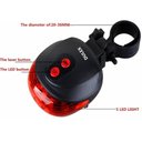 Ver imagem 4 de Lanterna Traseira para Bike Led Potente Sinalização Segura Efeito no Chão e Design Impermeável