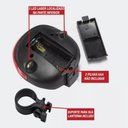 Ver imagem 7 de Lanterna Traseira para Bike Led Potente Sinalização Segura Efeito no Chão e Design Impermeável