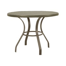 Kit Mesa Dubai em Aluminio Ripado 1,00m com 8 Cadeiras Dubai em Aluminio e Corda Nautica Bege - 2
