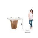 Ver imagem 3 de Conjunto Sala Jantar Mesa Vértice 90 cm Canto Reto 4 Cadeiras Milla Henn