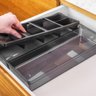 Organizador De Talheres E Utensilios Clear Preto Fechado OU - 3