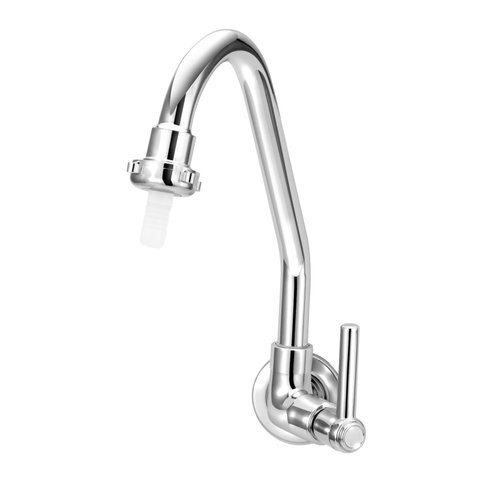 Torneira Bica Móvel Parede Tanque Metal com Bico 1/4v.