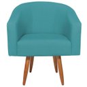 Ver imagem 6 de Kit 02 Poltronas Decorativas Sala de Estar Recepção Luiza Pés Palito Suede - Doce Sonho Móveis Kit 2