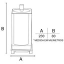 Ver imagem 2 de Porta Escova de Dente - Cristal com Latão