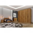 Ver imagem 1 de Guarda Roupa Casal 6 Portas 6 Gavetas Granada Ripado-cumaru Móveis Novo Horizonte