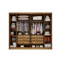 Ver imagem 3 de Guarda Roupa Casal 6 Portas 6 Gavetas Granada Ripado-cumaru Móveis Novo Horizonte