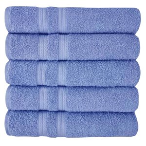 Kit 5 Toalhas Super Grossa e Felpuda Macia 80x150cm Beka - Azul Claro Azul Claro