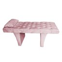 Ver imagem 2 de Kit Maca Estética Reta Capitonê com Mocho e Escadinha Cinza Slk Decor Rosa Claro
