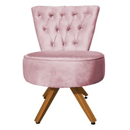 Kit Maca Estética Reta Capitonê com Mocho e Escadinha Cinza Slk Decor Rosa Claro - 4