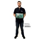 Ver imagem 2 de Quadro Decorativo Abstrato Mármore Verde Safira em Moldura Caixa TaColado Moldura Caixa 3cm Madeira 