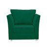 Poltrona Cadeira Decorativa para Sala e Quarto Lisboa Suede Verde - 1
